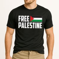 Free Palestine Flag Cooling Performance Crew T-Shirt