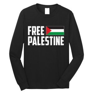 Free Palestine Flag Long Sleeve Shirt