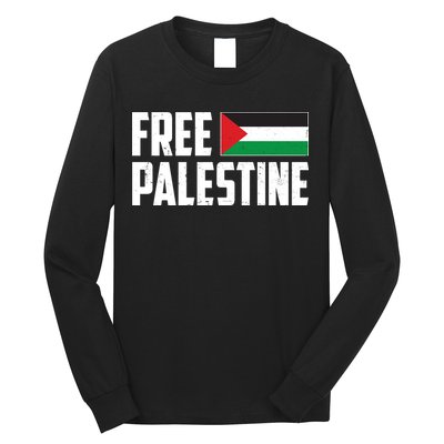 Free Palestine Flag Long Sleeve Shirt