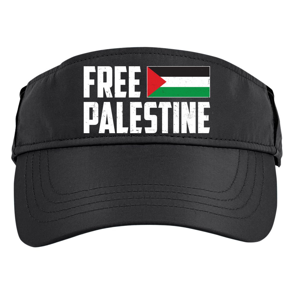 Free Palestine Flag Adult Drive Performance Visor