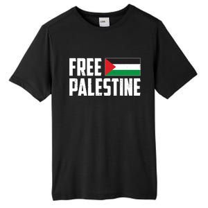 Free Palestine Flag Tall Fusion ChromaSoft Performance T-Shirt