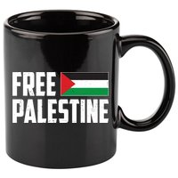 Free Palestine Flag 11oz C Handle Ceramic Mug