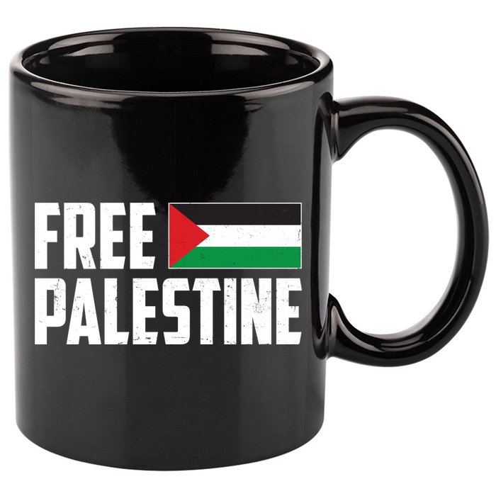 Free Palestine Flag 11oz C Handle Ceramic Mug
