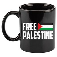Free Palestine Flag 11oz C Handle Ceramic Mug