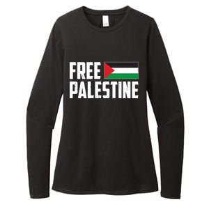 Free Palestine Flag Womens CVC Long Sleeve Shirt