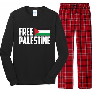 Free Palestine Flag Long Sleeve Pajama Set