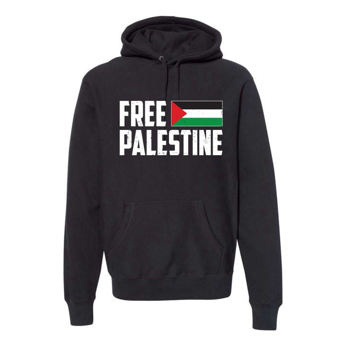 Free Palestine Flag Premium Hoodie