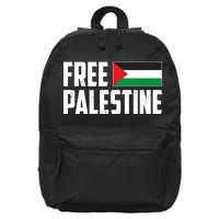 Free Palestine Flag 16 in Basic Backpack