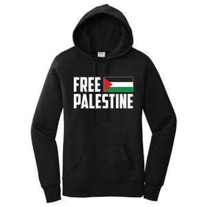 Free Palestine Flag Women's Pullover Hoodie