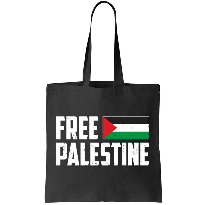 Free Palestine Flag Tote Bag