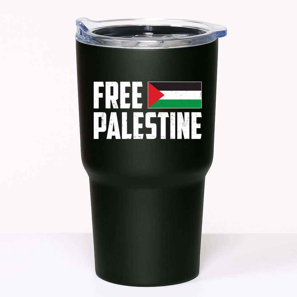Free Palestine Flag Tumbler