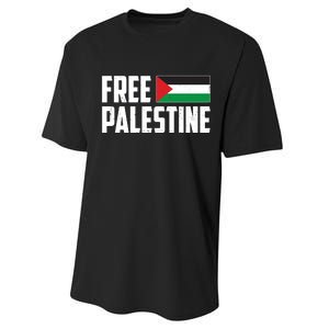 Free Palestine Flag Performance Sprint T-Shirt