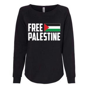 Free Palestine Flag Womens California Wash Sweatshirt