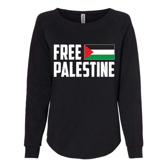 Free Palestine Flag Womens California Wash Sweatshirt