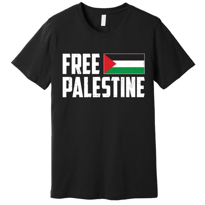 Free Palestine Flag Premium T-Shirt