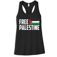 Free Palestine Flag Women's Racerback Tank