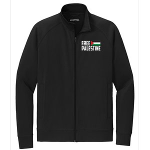 Free Palestine Flag Stretch Full-Zip Cadet Jacket