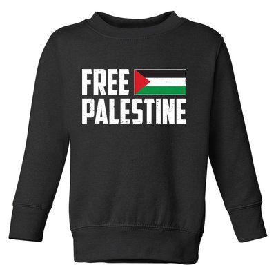 Free Palestine Flag Toddler Sweatshirt