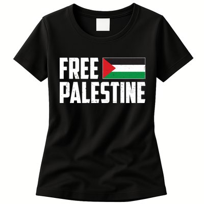 Free Palestine Flag Womens T-Shirt