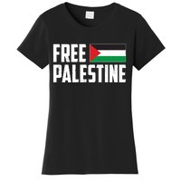 Free Palestine Flag Women's T-Shirt