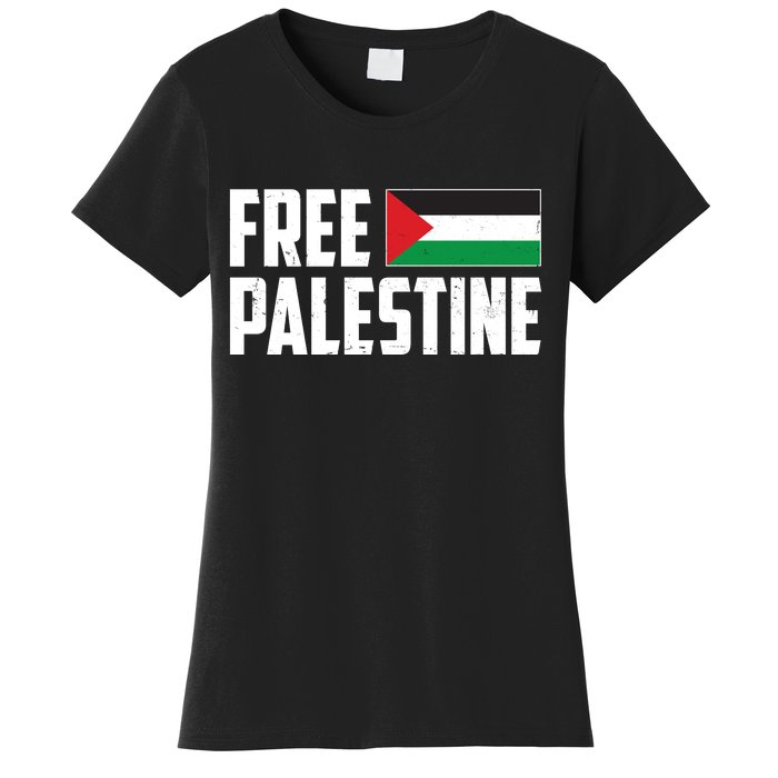 Free Palestine Flag Women's T-Shirt