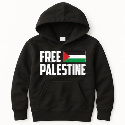 Free Palestine Flag Kids Hoodie