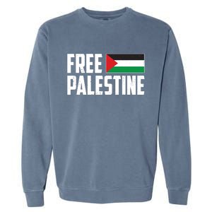 Free Palestine Flag Garment-Dyed Sweatshirt