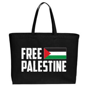 Free Palestine Flag Cotton Canvas Jumbo Tote