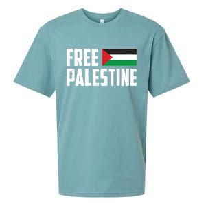 Free Palestine Flag Sueded Cloud Jersey T-Shirt