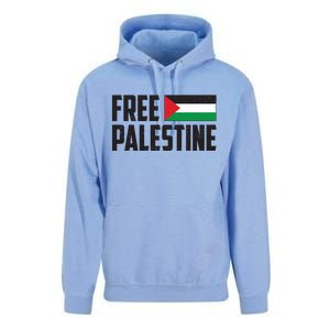 Free Palestine Flag Unisex Surf Hoodie