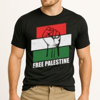 Free Palestine Flag Colors Blocks Protest Fist  Performance Shirt
