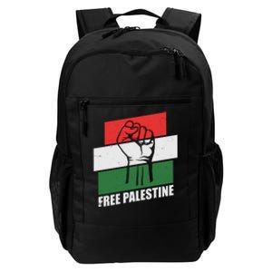 Free Palestine Flag Colors Blocks Protest Fist  Daily Commute Backpack