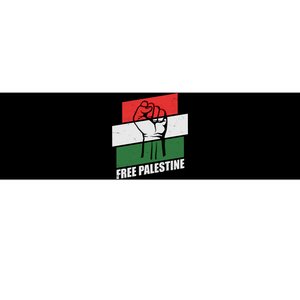 Free Palestine Flag Colors Blocks Protest Fist  Bumper Sticker