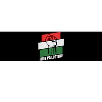 Free Palestine Flag Colors Blocks Protest Fist  Bumper Sticker