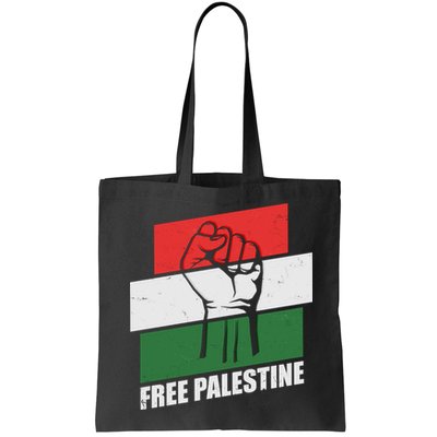 Free Palestine Flag Colors Blocks Protest Fist  Bag