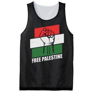 Free Palestine Flag Colors Blocks Protest Fist  Mesh Reversible Basketball Jersey Tank