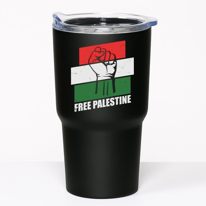 Free Palestine Flag Colors Blocks Protest Fist  Tumbler