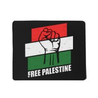 Free Palestine Flag Colors Blocks Protest Fist  Mousepad