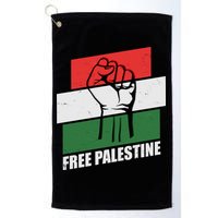 Free Palestine Flag Colors Blocks Protest Fist  Golf Towel