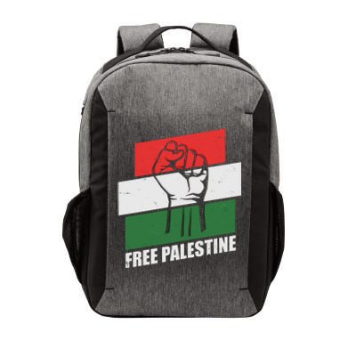 Free Palestine Flag Colors Blocks Protest Fist  Vector Backpack