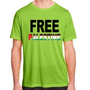 Free Palestine Flag Palestine Adult ChromaSoft Performance T-Shirt