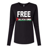 Free Palestine Flag Palestine Womens Cotton Relaxed Long Sleeve T-Shirt