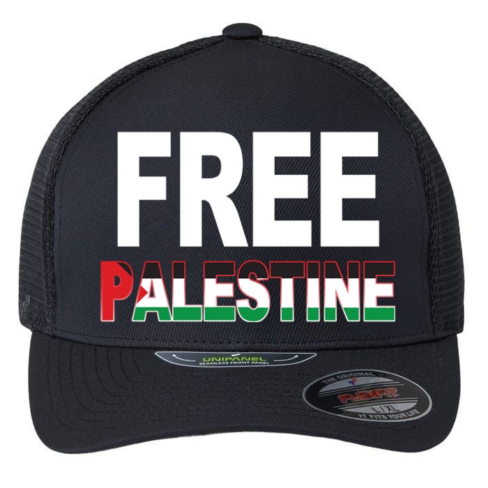 Free Palestine Flag Palestine Flexfit Unipanel Trucker Cap