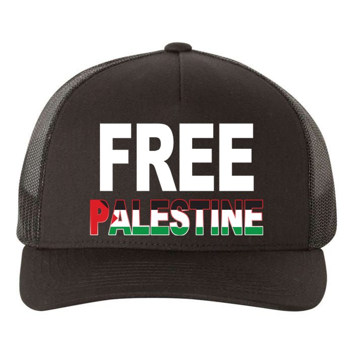 Free Palestine Flag Palestine Yupoong Adult 5-Panel Trucker Hat