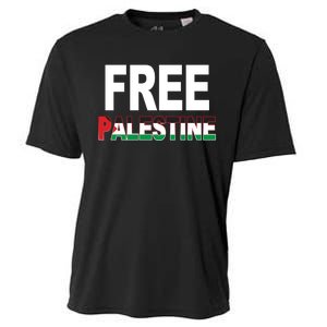 Free Palestine Flag Palestine Cooling Performance Crew T-Shirt