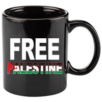 Free Palestine Flag Palestine 11oz C Handle Ceramic Mug