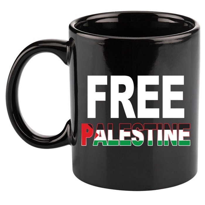 Free Palestine Flag Palestine 11oz C Handle Ceramic Mug