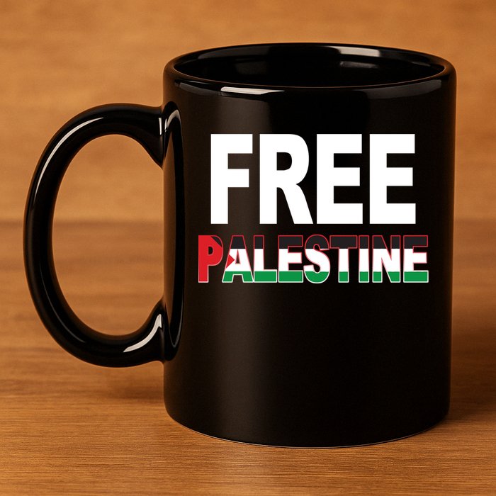 Free Palestine Flag Palestine 11oz C Handle Ceramic Mug