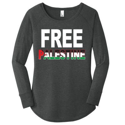 Free Palestine Flag Palestine Women's Perfect Tri Tunic Long Sleeve Shirt