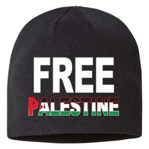 Free Palestine Flag Palestine Sustainable Beanie